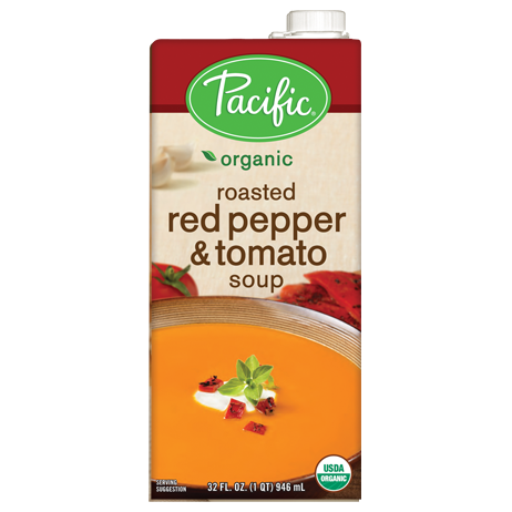 Pacific Organic Roasted Red Pepper & Tomato Soup 946ml - US*