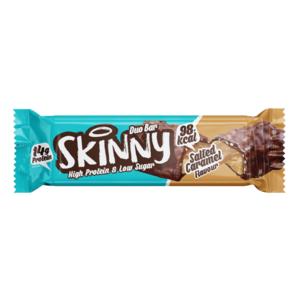 英國The Skinny Food 鹽味焦糖低糖朱古力蛋白質棒, 2x30克 