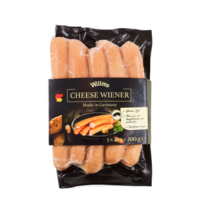 Frozen Germany Willms Fully Cooked Wiener with Cheese Sausages(5pcs) 200g*