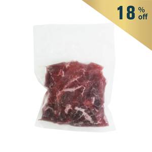 Frozen Aus Oino Gustus Black Angus 250days Flank Steak Stirfry 200g*