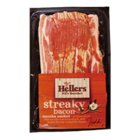 Frozen NZ Hellers Manuka Smoked Streaky Bacon 400g*