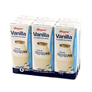Binggrae Vanilla Flavoured Milk Drink (6*200ml) - Korea*