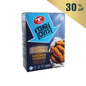 Frozen New Zealand Tegel Take Outs Buttermilk Chicken Tender 400g*
