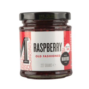 UK MANFOOD Raspberry Old Fashioned jam, 227g