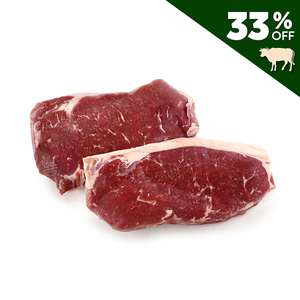 Frozen NZ Black Angus Sirloin+Ribeye Steaks 250g Combo Set*