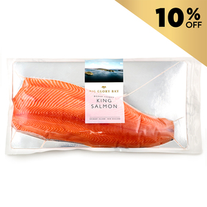 Frozen NZ Big Glory Bay King Salmon Whole Side Fillet (10% off)
