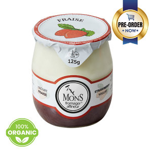 Pre-order -- France Mons Organic Strawberry Yogurt 125g*