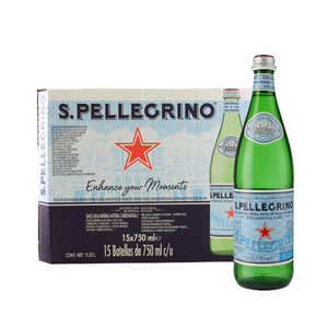 Italy S.Pellegrino Sparkling Mineral Water (Glass) 750mlX15pcs*