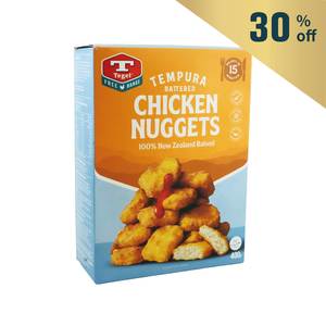 Frozen New Zealand Tegel (Halal) Free Range Tempura Battered Chicken Nuggets 400g*