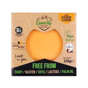 GreenVie Cheddar Flavour Vegan Cheese Block 250g - Greece*