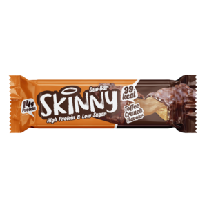 UK The Skinny Food Toffee Crunch Skinny High Protein Low Sugar Bar, 2x30g