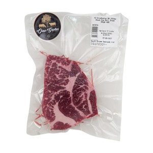 Frozen Aus Oino Gustus Black Angus 250days Chuck Eye Roll Steak 350g*