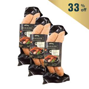 Frozen Germany Willms Fully Cooked Krakauer (2pcs) 260g - Buy 2 Get 1 Free*