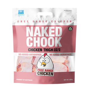 Frozen Naked Chook Bone in Chicken Thigh 600g - AUS* 