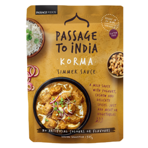 澳洲 Passage to India 印度科爾瑪醬, 375g