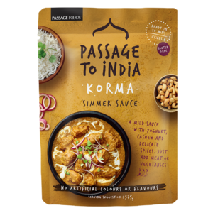 Australia Passage to India Korma Simmer Sauce, 375g