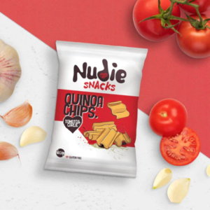 UK NUDIE SNACKS Quinoa Chips Sundried Tomato & Garlic 35g*