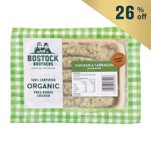 急凍紐西蘭Bostock Brothers有機法式雞肉龍蒿香腸(5條)300克*