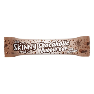 UK The Skinny Food Chocaholic Bubble  Bar (Milk Chocolate Flavour), 30g