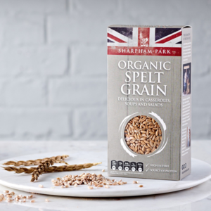 UK Sharpham Park Organic Spelt Grain 500g*