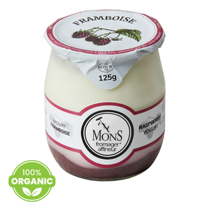 France Mons Organic Raspberry Yogurt 125g