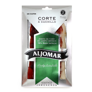 Spain Aljomar Natural Range Feed 75% Iberico Ham Green Label (36 months) Hand Sliced 100g*
