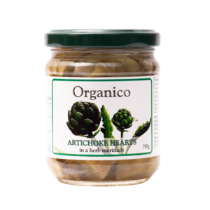 UK Organico Organic artichokes hearts in a herb marinade,190g