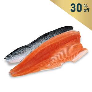 Frozen NZ Big Glory Bay King Salmon Whole Side Fillet
