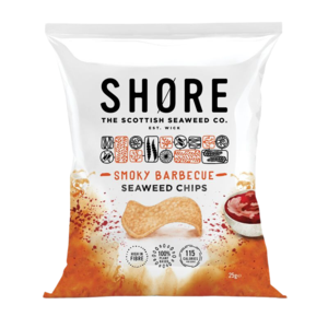 UK Shore Seaweed Chips (Smoky Barbeque), 25g