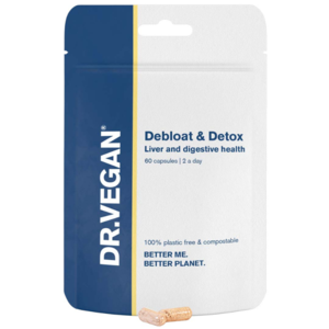 UK DR.VEGAN® Debloat & Detox, 60 caps