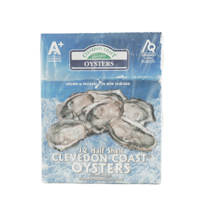 Frozen NZ  Clevedon Coast Half Shell Organic Pacific Oysters 12pcs*