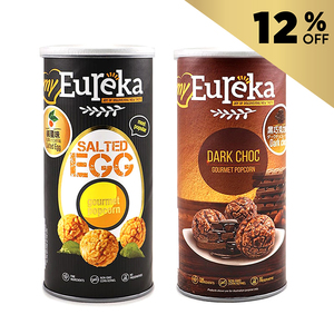馬來西亞Eureka黑朱古力味70克與咸蛋黃味 - 組合優惠