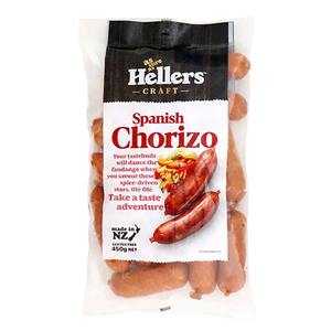 Frozen NZ Heller's Spanish Chorizo Sausage 450g*
