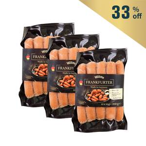 Frozen Germany Willms Fully Cooked Frankfurter (10pcs) 200g - Buy 2 Get 1 Free*