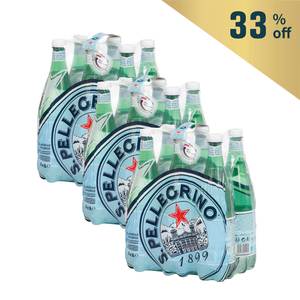 Italy S.Pellegrino Sparkling Mineral Water (Pet Bottle) 500mlX6 - Buy 2 Get 1 Free*