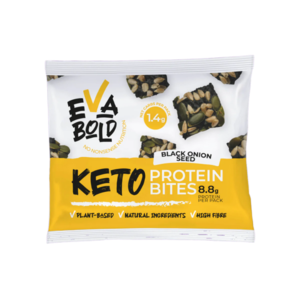 UK Eva Bold Keto Protein Savoury Bites - Black Onion Seed, 30g