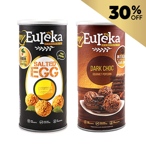 Malaysia Eureka Dark Choco 70g & Salted Eggs Popcorn 70g - Bundle Offer*