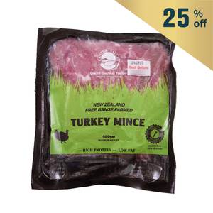 Frozen NZ Canter Valley Fee Range Turkey Mince 400g*