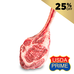 急凍美國Iowa Premium黑毛安格斯粟飼極級(Prime)戰斧牛排(1.3-1.5千克)*