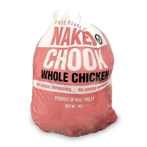 Frozen Naked Chook Whole Chicken 1kg - AUS* 