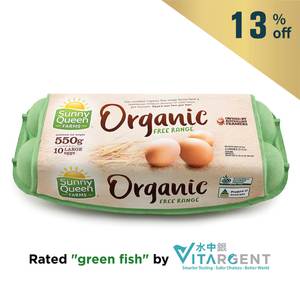 Aus Sunny Queen Organic Free Range Eggs (10pcs)*