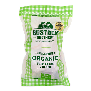 Frozen NZ Bostock Brothers Organic Whole Chicken 1.15kg*