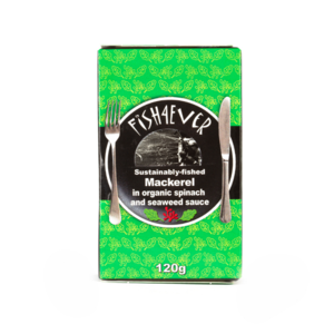 UK Fish4Ever Spinach and seaweed mackerel,120g