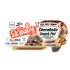 UK The Skinny Food 92% Less Sugar Chocaholic Snack Pot (Hazelnut Flavour), 22g