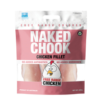 Frozen Naked Chook Boneless Skinless Chicken Fillet 600g - AUS*