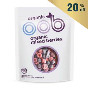 Frozen OOB Organic Mixed Berries 450g - Chile*