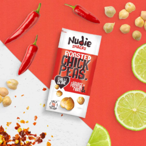 UK NUDIE SNACKS Roasted Chickpeas Chilli & Lime 30g*