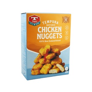 Frozen New Zealand Tegel (Halal) Free Range Tempura Battered Chicken Nuggets 400g*
