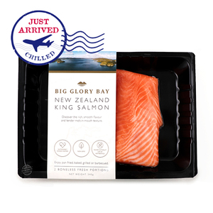 NZ Big Glory Bay King Salmon Portions (170g X 2pcs)*