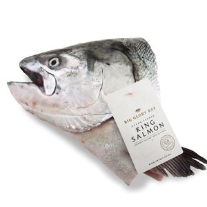 Frozen NZ Big Glory Bay King Salmon Head with Collar 800-900g (pc)*